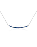 Collar Barra de Zafiros