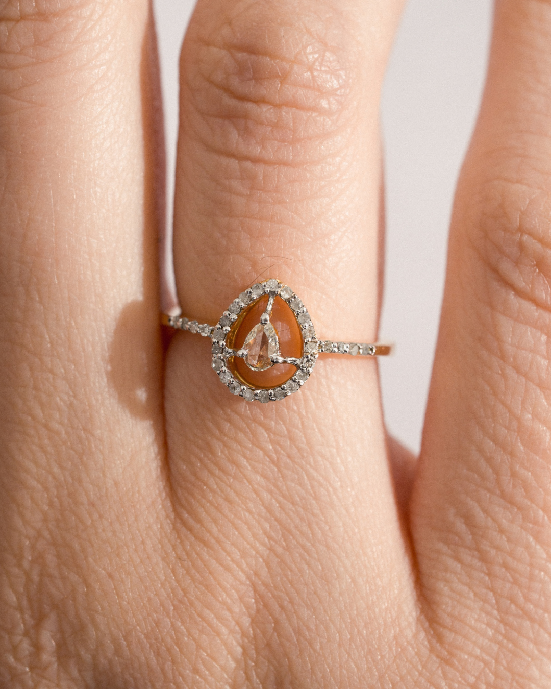 Rose Cut Diamond Ring