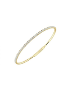 Half Diamond Tennis Bangle