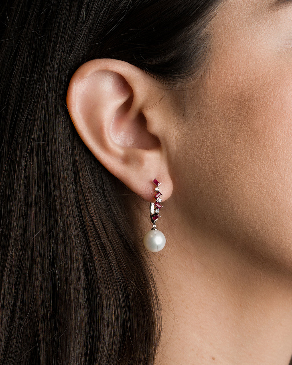 Aretes Rubelle Perlas