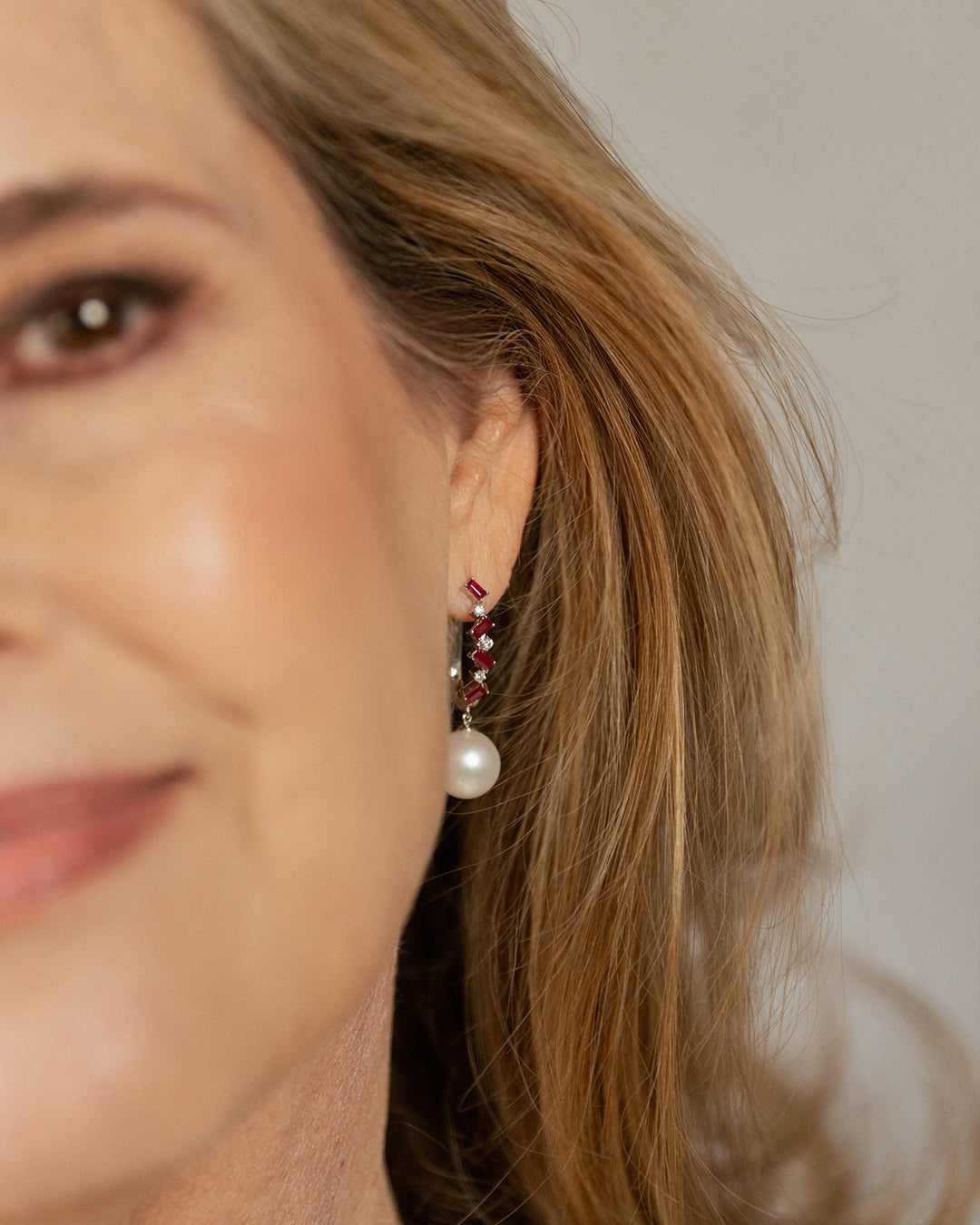 Aretes Rubelle Perlas