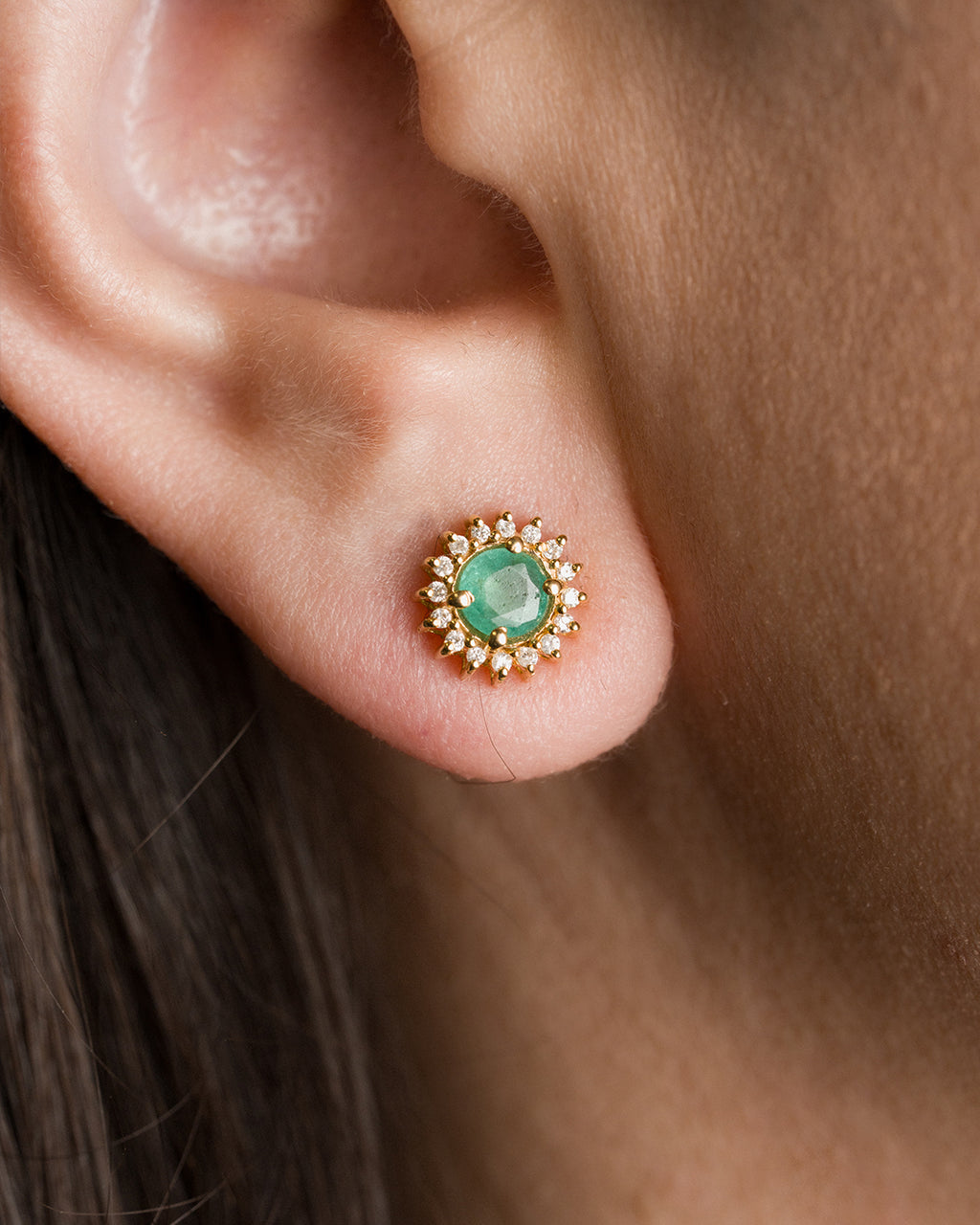 Aretes Verdi Esmeralda