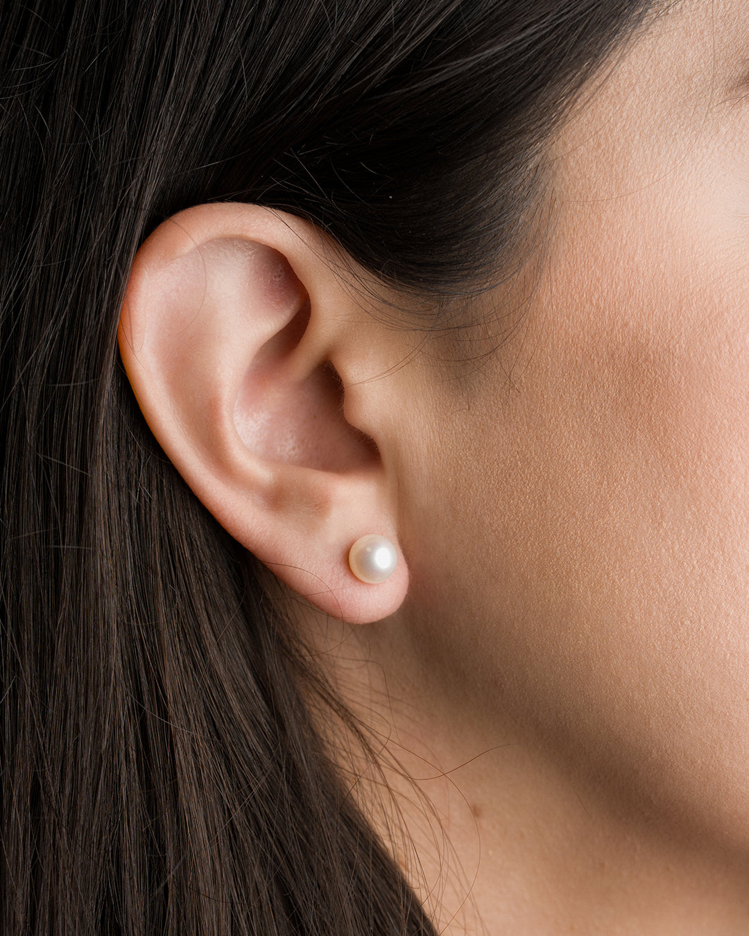 Aretes Perla Akoya medianas