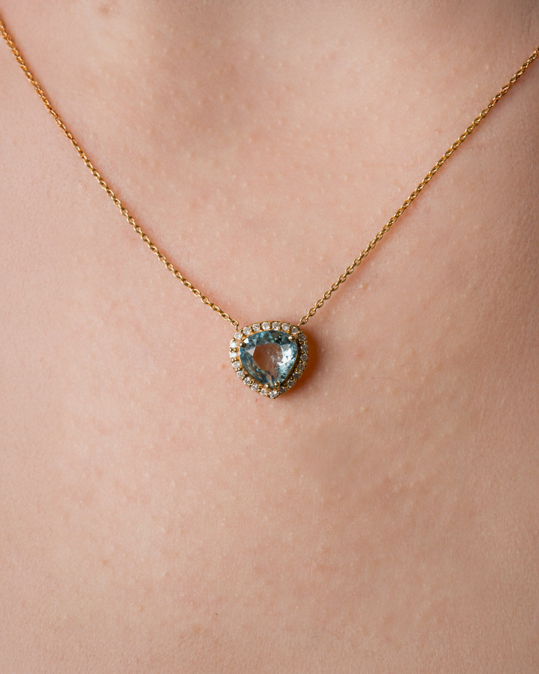 Collar Marée Aguamarina