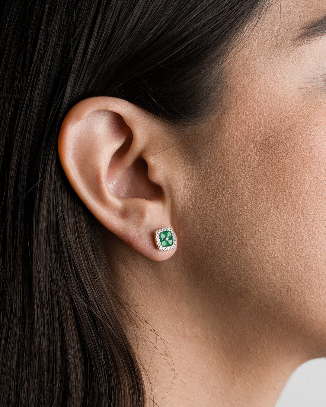 Aretes Esmeralda Clover