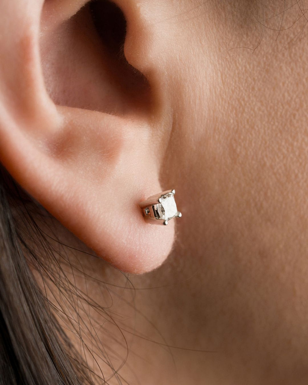 Aretes Lab Diamonds Corte Princesa 1.05ct