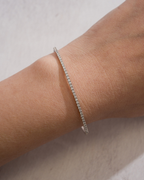 Half Diamond Tennis Bangle