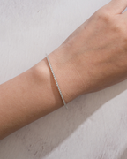 Half Diamond Tennis Bangle
