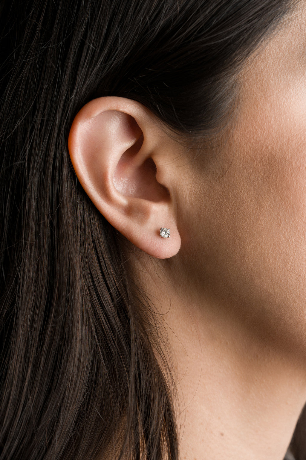 Aretes corte redondo lab diamond